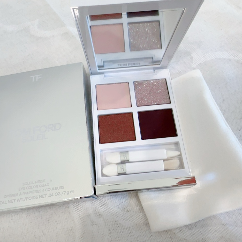 NWB TOM FORD Soleil Neige Eye Color Quad Eyeshadow 01 Black Diamond 0.24 oz/7 g
